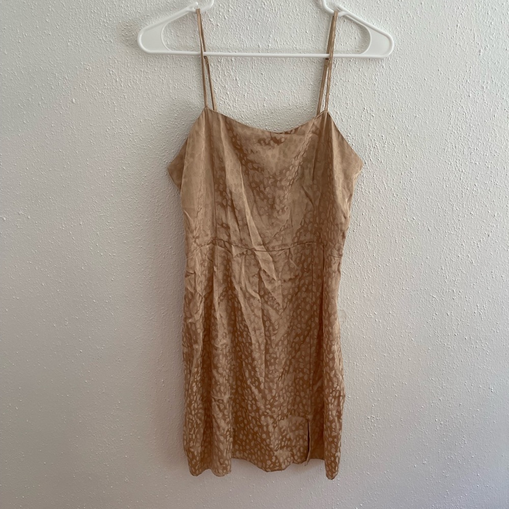 Forever 21 gold cheetah dress